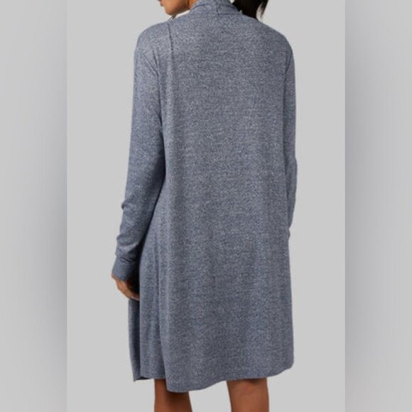 Indigo Long Open Front Sweater with pockets Women’s L/XL - Picture 3 of 5